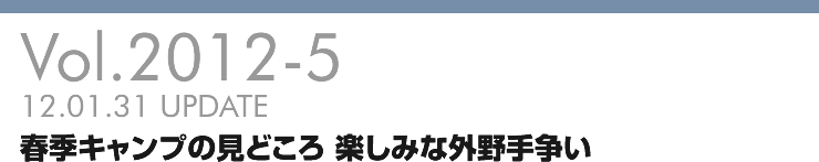 Vol.2012-5 春季キャンプの見どころ 楽しみな外野手争い