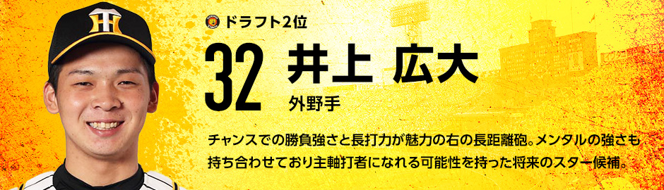 ドラフト2位　32 井上広大