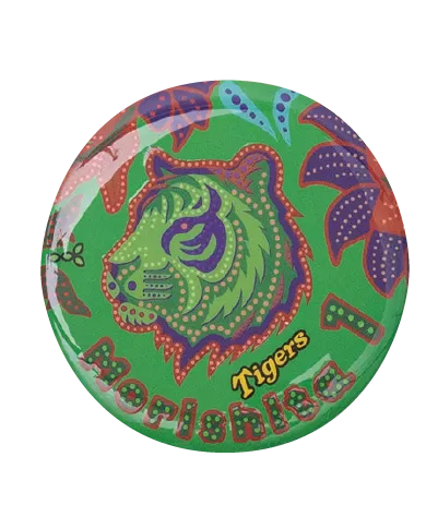 シークレット バティック風 立体缶バッジ (全12種)